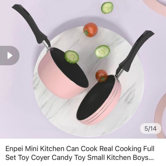 NEW Enpei Mini Kitchen Set With Real Stove - Picture 5 of 8